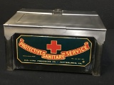Vintage Sterilizer Protective Sanitary Service Red Cross Made By Nu-Vita Products Co. Pittsburgh, PA