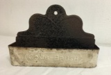 Vintage Tin Comb-Brush Wall Mount Holder