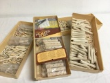 Large Lot of Misc Size Wood Rollers & Rods