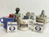 Group of 5 Vintage Shaving Mugs w/Brushes & Soap