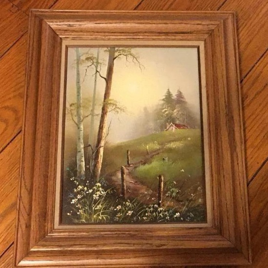 Framed Original & Signed Oil On Canvas