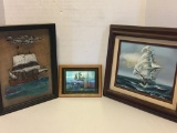 Group of Nautical Ship Prints & Original Art