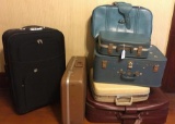 Large Group of Vintage Luggage