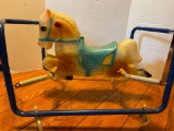 Vintage Plastic Rolling Rocking Horse