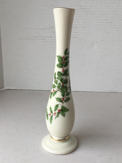 Lenox Porcelain Holiday Bud Vase