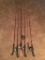 Variety of Fishing Poles and Reels