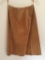 Chester Weinberg Camel Color Leather Skirt