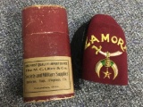 Vintage Shriners Masonic Fez Hat