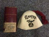 Vintage Shriners Masonic Fez Hat