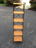 Wicker and Metal Stand
