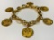 Ladies 18k Yellow Gold Charm Bracelet