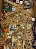 Group of Costume Jewelry, Untested Watch, Pins and More as Pictured!