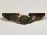 Sterling Silver WWI Gold Wing Pin