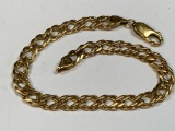 14k Italian Gold Chain Bracelet