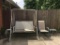 Outdoor Loveseat Glider w/Mesh Seats & Cover, Rocker & Side Table