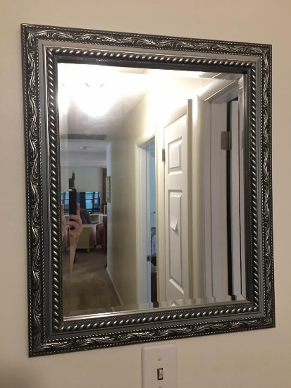 Plastic Framed Beveled Mirror