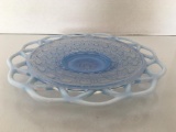 Vintage Iridescent Blue Plate