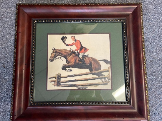 Framed Equestrian Print