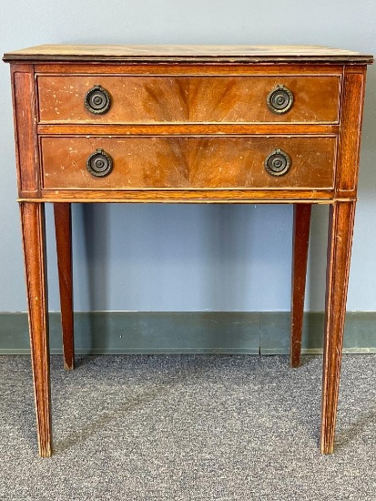 Antique 2 Drawer Side Table by Fine Arts Furniture Co Grand Rapids, MI