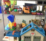 2 Shelf Lot of Children's Toys & Games