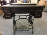 Antique Sewing Machine Table