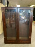 Vintage, Wood Hanging Cabinet with No Shelves, 4 Feet Tall and 3 Feet Wide, 10 1/2 Inches Deep