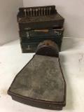 Antique Scale and What Appears to be an Antique Accordion