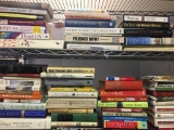 Top Two Shelf Lot of Misc Books