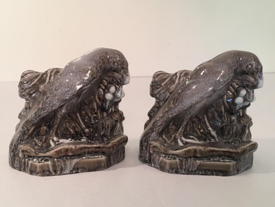 Pair of 1958 Rookwood Pottery Bookends