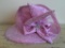 Vintage Ladies Pink Church Hat by Natasia New York w/Box