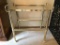 Gold Tone/Glass Serving Cart on Wheels