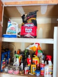 Cabinet Lot Incl Lawn Treatment, Charcoal, Cleaners and More