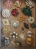 Lot of Vintage Brooches