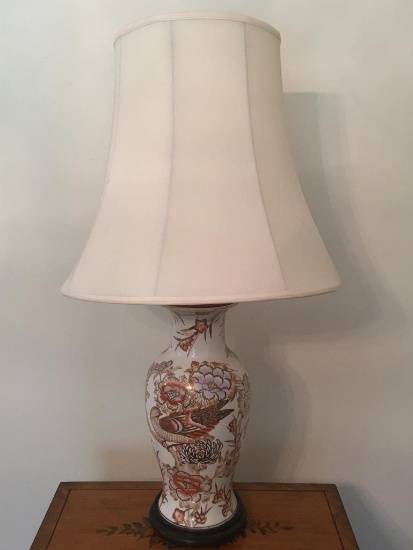 Porcelain Lamp, Oriental Style