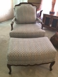 Stegman?s Side Chair with Matching Ottoman