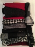 Variety of 12 Winter Scarves