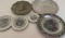 Group of Pewter, Decorative Plates as Pictured, From 4 1/2