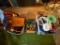 Misc Lot of Baskets, Mason Jars and Plastic Containers