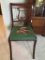 Antique Lyre Needlepoint Side Chair