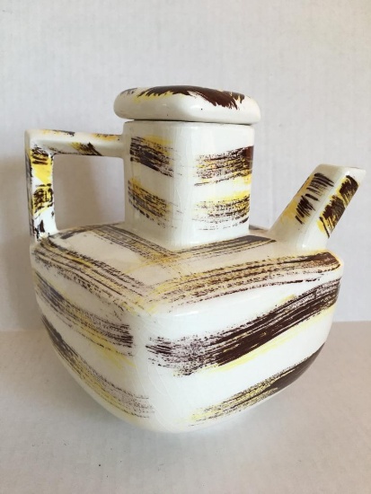 Vintage Porcelain Square Teapot