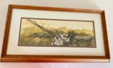 Framed, Signed Water Color or Forest Scene, Frame is 20