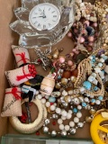 Costume Jewelry and Clock Treasure Lot!