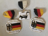 Group of Three German Village Pins