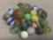 Group of Vintage Marbles of Various Sizes and Colors