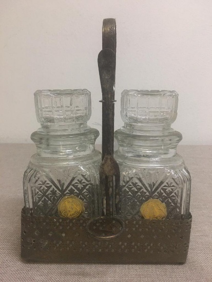 Pair of Glass Decanters