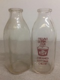 Pair of Vintage Milk Bottles