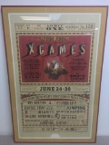 Framed X-Games Poster