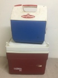 Pair of Thermos and Playmate Coolers