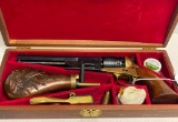 Black Powder PR FIE Italy Revolver Incl Copper Powder Horn w/Box