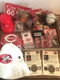 Cincinnati Reds Lot Incl Stickers, Poster, Hat and More